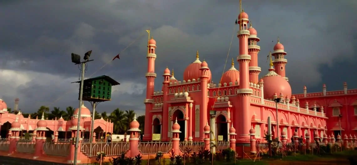 Pinkish Beemapally Mosque View