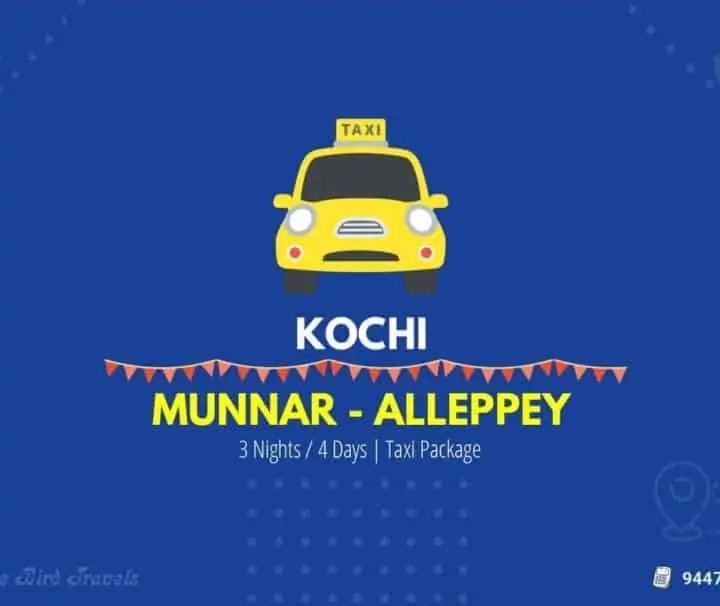 Cochin Munnar Alleppey Taxi (4 Days)(Featured Image)
