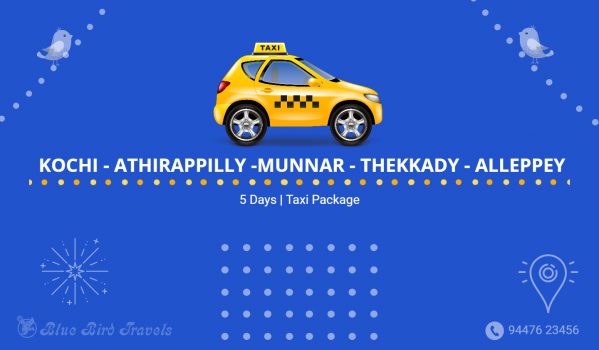 Kochi Athirapilly Munnar Thekkady Alleppey Taxi Package (5 days) 2 Featured Image -Kochi Athirapilly Munnar Thekkady Alleppey Taxi Package (5 days) - P#0005