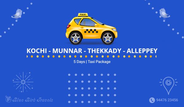 Kochi-Munnar-Thekkady-Alleppey-Taxi-Package-5-days-Featured-Image