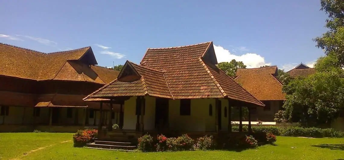 Greenery and historical view of palace