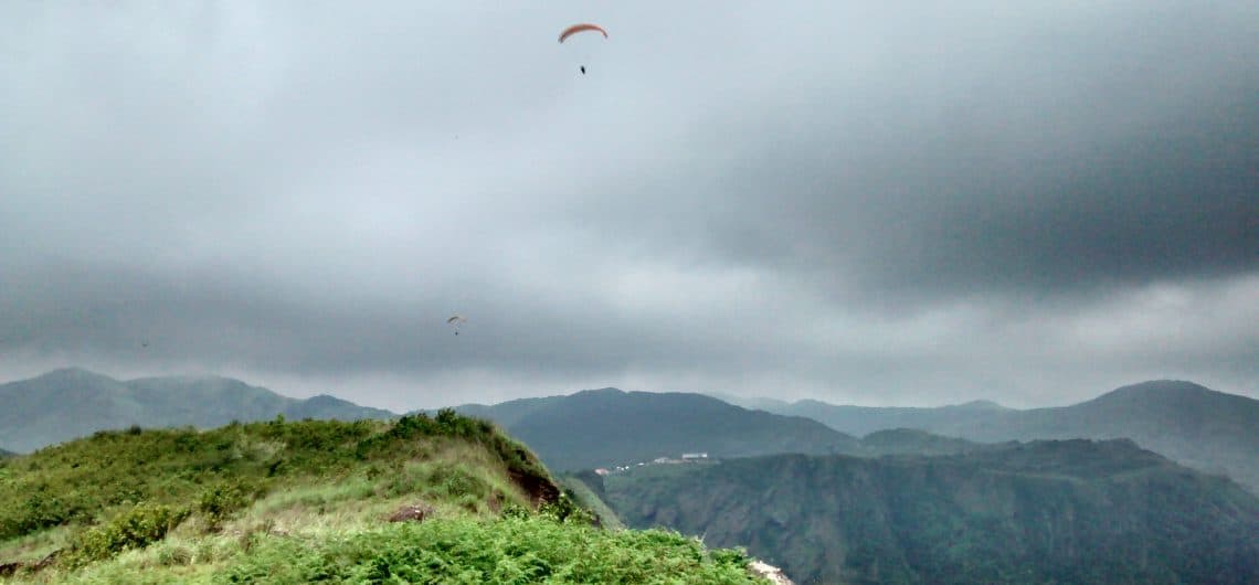 paragliding at Vagamon