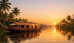 Kerala Itinerary 5 Days vs 7 Days – Which One Should You Choose? 5 Alleppey sunset
