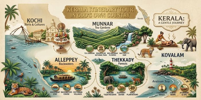 Kerala Itinerary 5 Days vs 7 Days – Which One Should You Choose? 1 Kerala Itinerary 5 Days vs 7 Days – Which One Should You Choose? 1