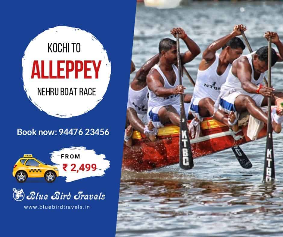 Book taxi from Kochi Airport to Alleppey