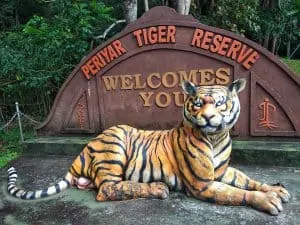 Entry Board of Periyar Tiger Reserve