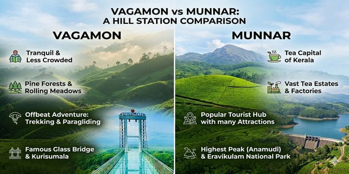 Vagamon vs Munnar – Which Is Better for Your Kerala Trip? 1 Vagamon vs Munnar – Which Is Better for Your Kerala Trip? 1